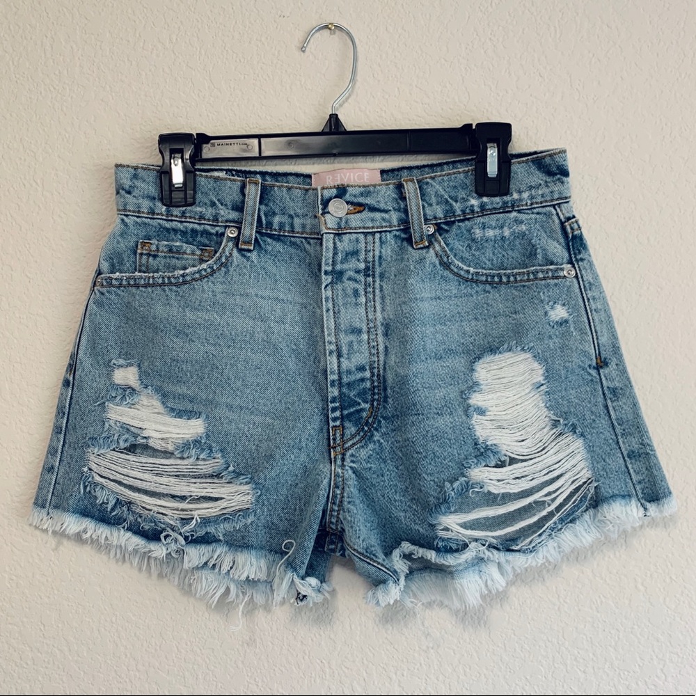 REVICE Denim Shorts.